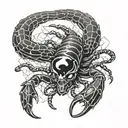 scorpion tattoo design idea