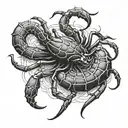 scorpion tattoo design idea