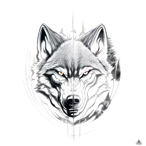 werewolf  tattoo design idea