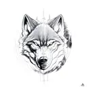 werewolf  tattoo design idea