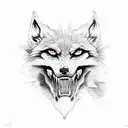 werewolf  tattoo design idea