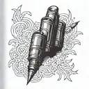 I have only three bullets: The first one - into the October sky of Berlin The third one - in my pocket, for later, for G tattoo design idea
