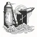 I have only three bullets: The first one - into the October sky of Berlin The third one - in my pocket, for later, for G tattoo design idea