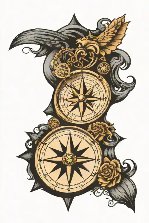 compass cross tattoo design tattoo design idea