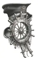ships helm and nautical tattoo tattoo design idea