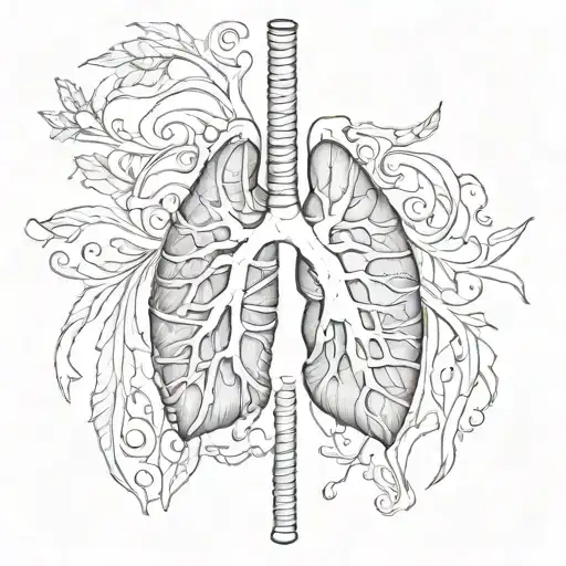 pneumothorax right lung tattoo design idea