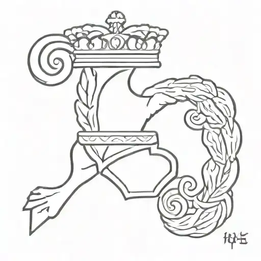 Belgian adjudant rank tattoo with year 1943 tattoo design idea