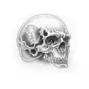 heaven vs hell fighting tattoo design idea