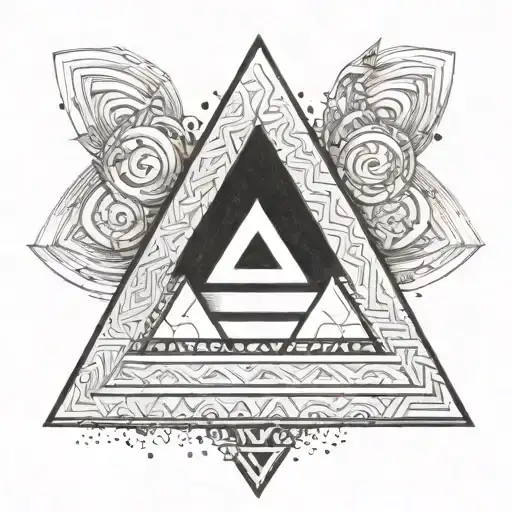 valknut 3 triangle tattoo design idea
