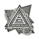 valknut 3 triangle tattoo design idea