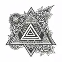 valknut 3 triangle tattoo design idea