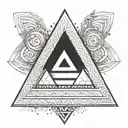 valknut 3 triangle tattoo design idea