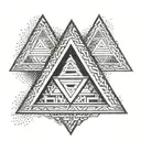 valknut 3 triangle tattoo design idea