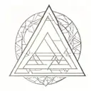 valknut 3 triangle tattoo design idea