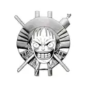Combine elements from One Piece, luffy, zoro, sanji into a unique tattoo design tattoo design idea