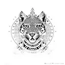 aztec princess jaguar  tattoo design idea