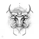 Taurus  tattoo design idea