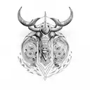 Taurus  tattoo design idea