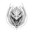 dragon, lost in mind, crumbling mind, suicidal, yearning for hope tattoo design idea