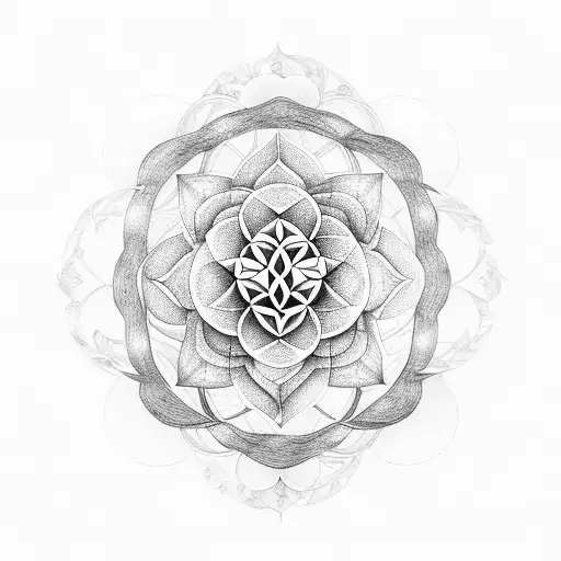 magician flower of life cards tattoo design idea