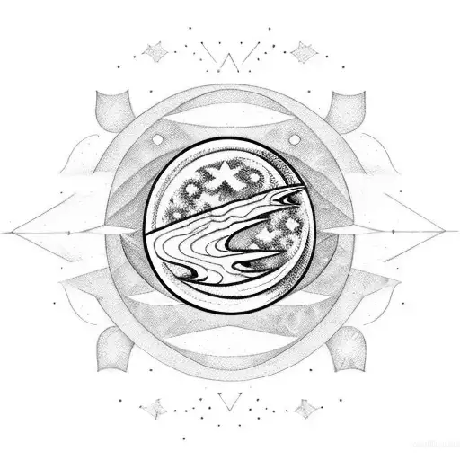 Solar System Tattoo - Etsy