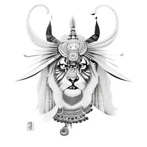 indian rishimuni tattoo design idea