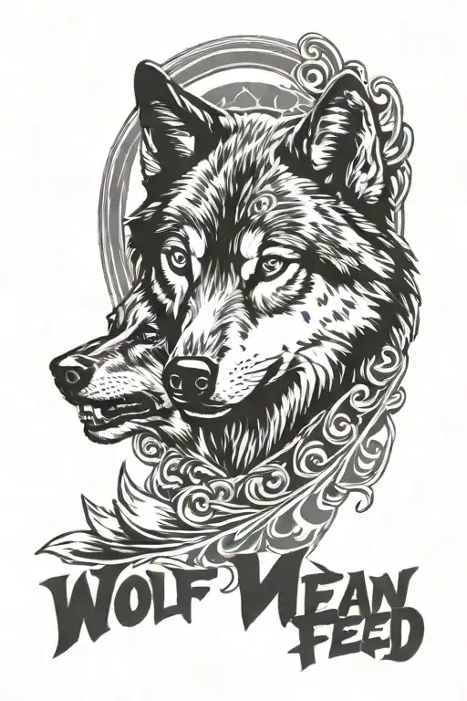 wolf mean grunge "wolf you feed, is the wolf who wins" tattoo design idea