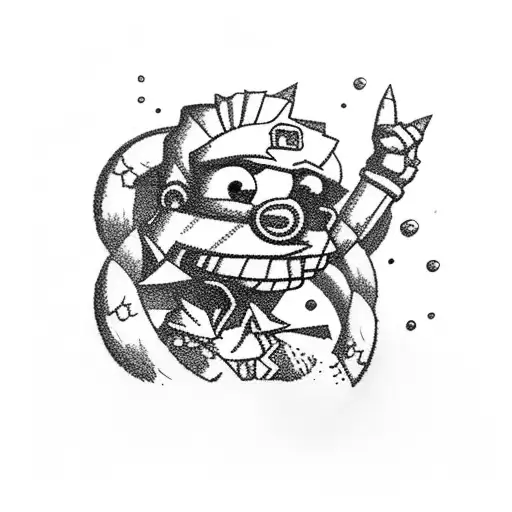 Bart Playstation  tattoo design idea