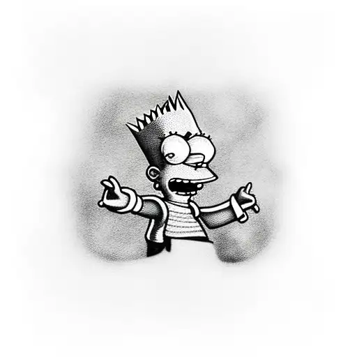 Bart Simpson  tattoo design idea