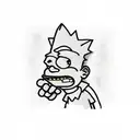 Bart Simpson  tattoo design idea