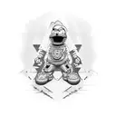 Bart Playstation  tattoo design idea