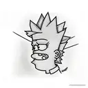 Bart Simpson  tattoo design idea