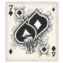 7 of spades and 2 of diamonds tattoo design idea