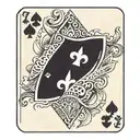 7 of spades and 2 of diamonds tattoo design idea