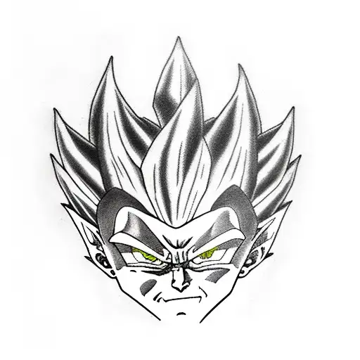 Majin Vegeta tattoo design idea