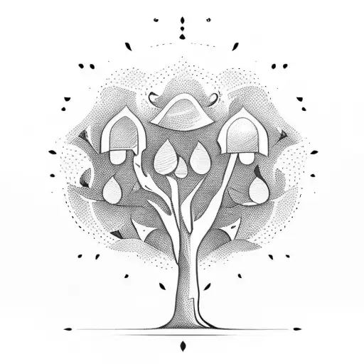 olive tree, sheild, dove tattoo design idea