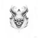 666 tattoo design idea