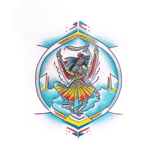 Ukrainian vyshivanka tattoo design idea