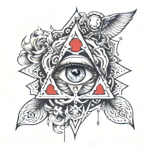 give me a tattoo that combines the third eye and represents the idea of becoming like god  tattoo design idea