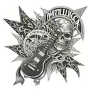 metallica album covers tattoo design idea