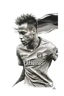 Neymar Santos tattoo design idea