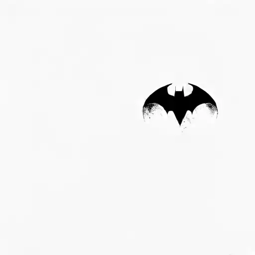 batman logo tattoo design idea
