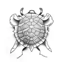 3 turtles  tattoo design idea