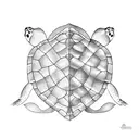 3 turtles  tattoo design idea