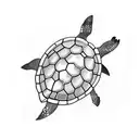 3 turtles  tattoo design idea