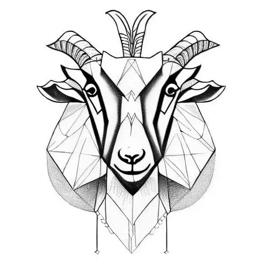 me with goat tattoo design idea
