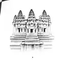 Angkor wat tattoo design idea