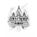 Angkor wat tattoo design idea