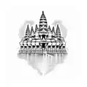 Angkor wat tattoo design idea