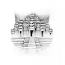 Angkor wat tattoo design idea